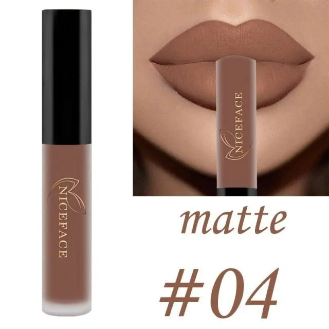 25 Color Waterproof Matte Lip Gloss Liquid Lipstick Waterproof