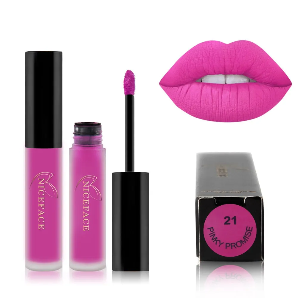 25 Color Waterproof Matte Lip Gloss Liquid Lipstick Waterproof