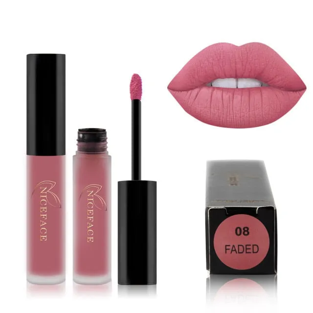 25 Color Waterproof Matte Lip Gloss Liquid Lipstick Waterproof