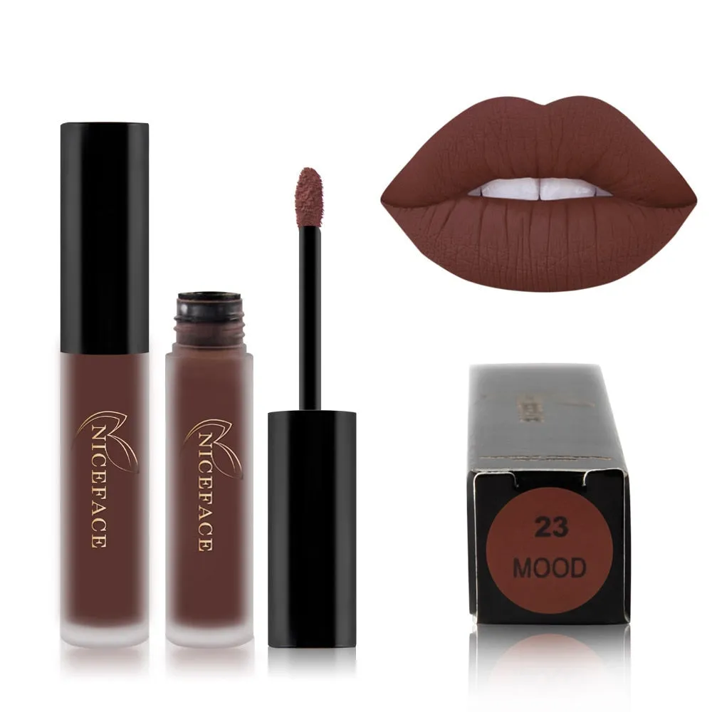 25 Color Waterproof Matte Lip Gloss Liquid Lipstick Waterproof