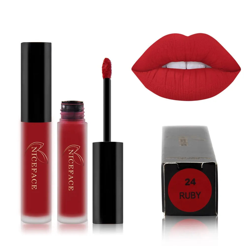 25 Color Waterproof Matte Lip Gloss Liquid Lipstick Waterproof