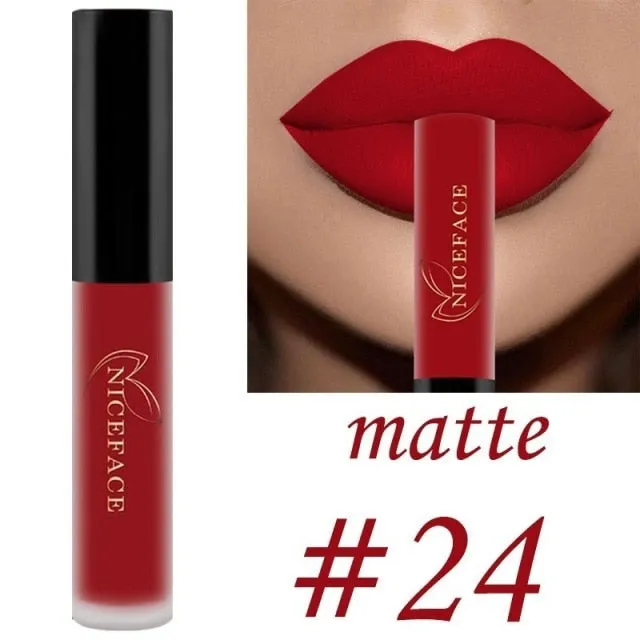 25 Color Waterproof Matte Lip Gloss Liquid Lipstick Waterproof