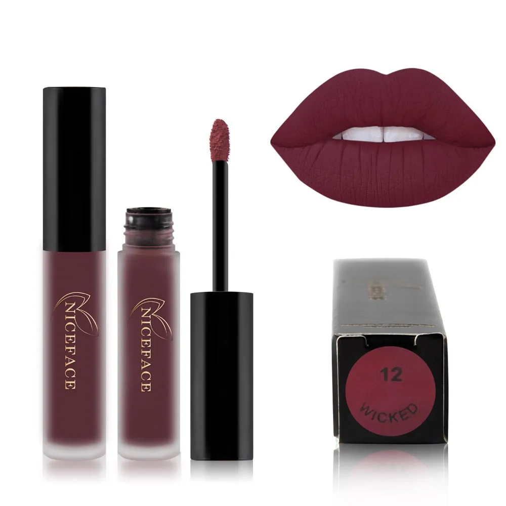 25 Color Waterproof Matte Lip Gloss Liquid Lipstick Waterproof