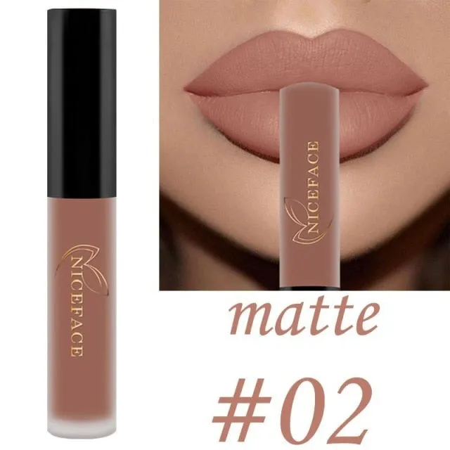 25 Color Waterproof Matte Lip Gloss Liquid Lipstick Waterproof