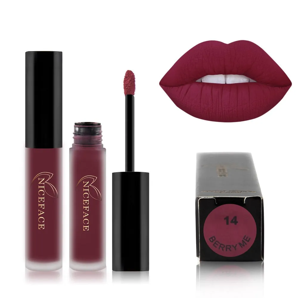 25 Color Waterproof Matte Lip Gloss Liquid Lipstick Waterproof