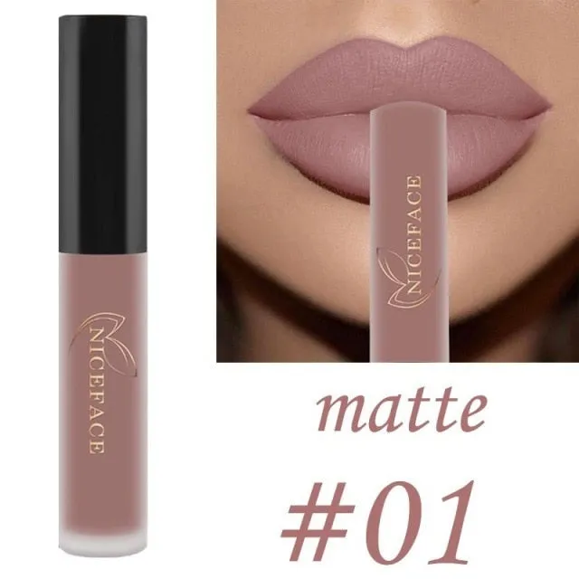 25 Color Waterproof Matte Lip Gloss Liquid Lipstick Waterproof