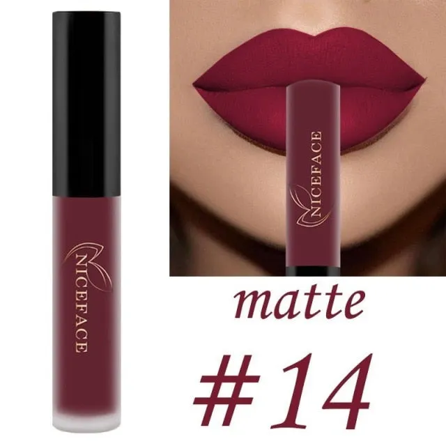 25 Color Waterproof Matte Lip Gloss Liquid Lipstick Waterproof