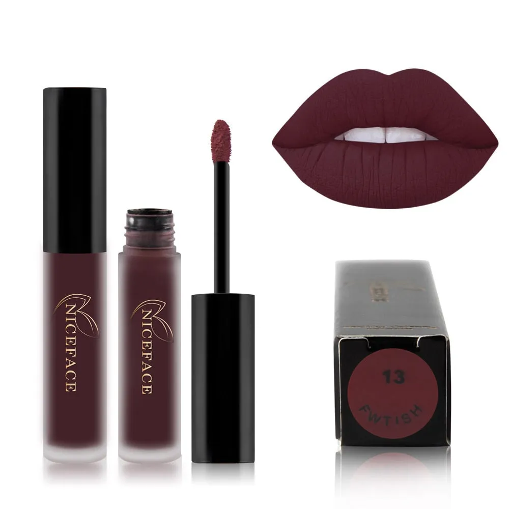 25 Color Waterproof Matte Lip Gloss Liquid Lipstick Waterproof