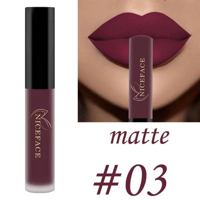 25 Color Waterproof Matte Lip Gloss Liquid Lipstick Waterproof