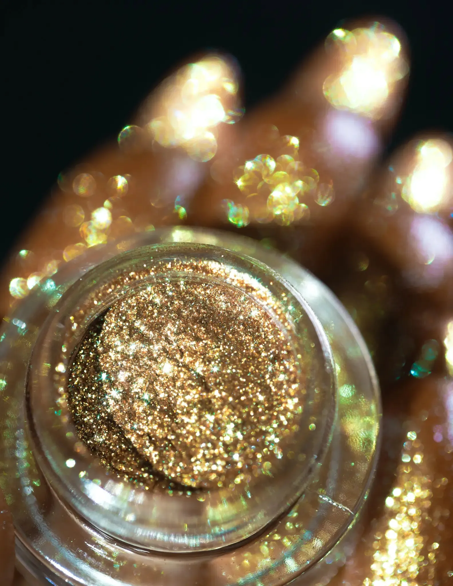 #45 Golden Green Eyeshadow Glitter