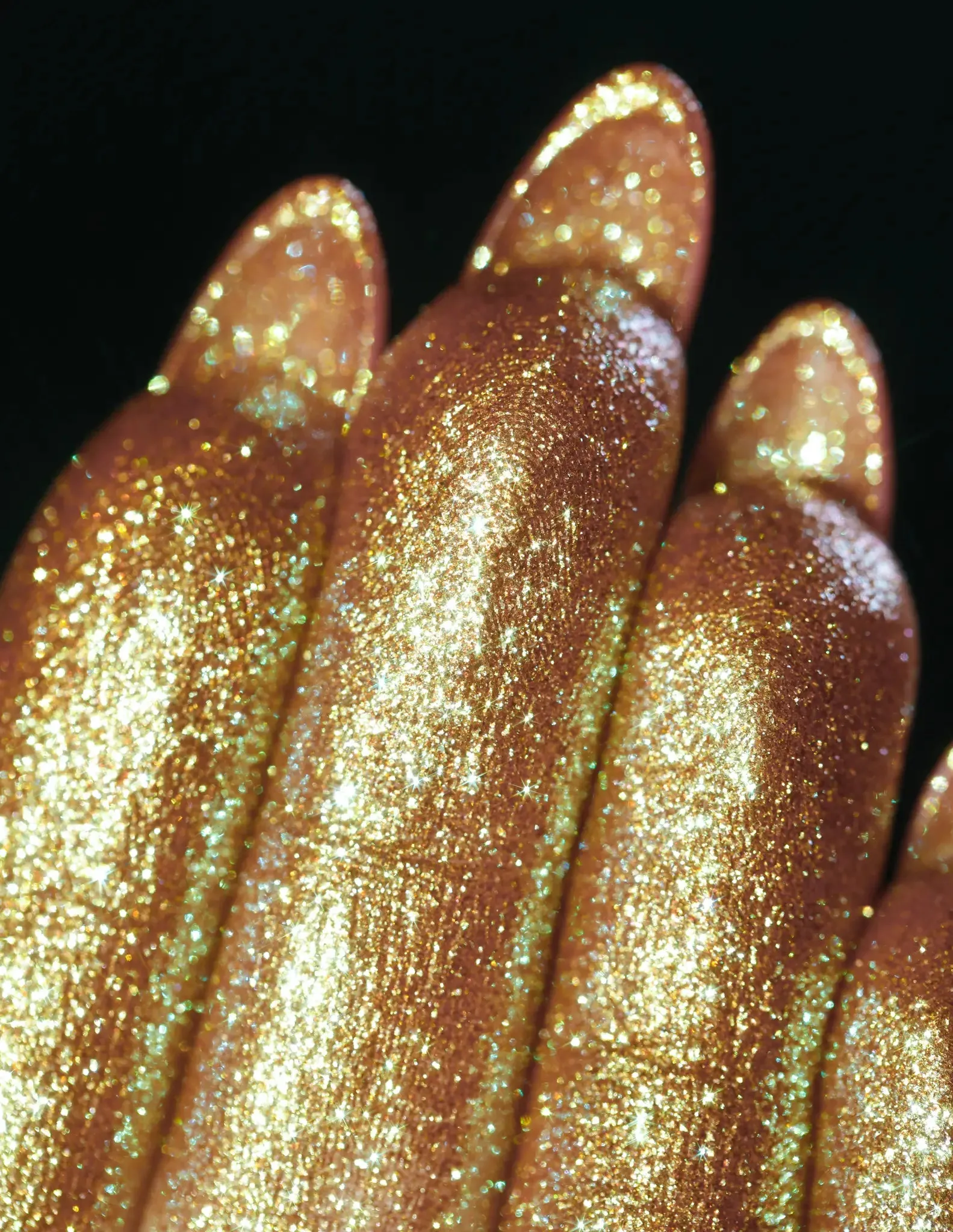#45 Golden Green Eyeshadow Glitter