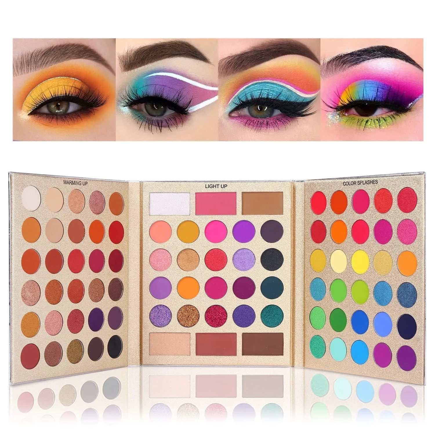 86-Color Pigmented Eyeshadow Palette & 15 Brushes Set - Perfect Gift for All Skin Tones