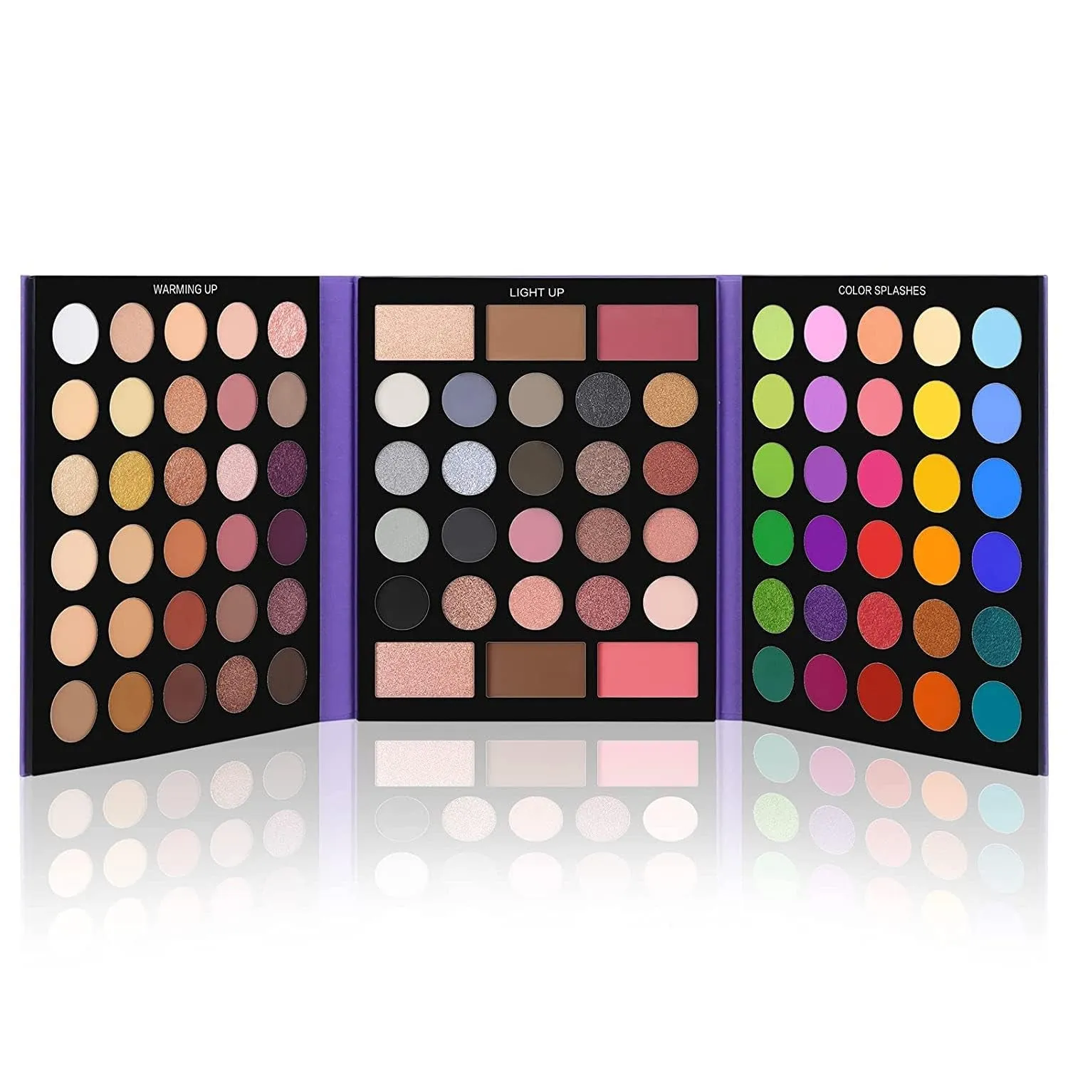 86-Color Pigmented Eyeshadow Palette & 15 Brushes Set - Perfect Gift for All Skin Tones