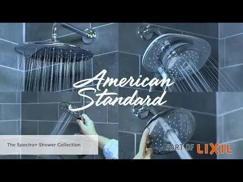 American Standard Spectra Fixed Traditional 7-1/4-Inch 1.8 gpm/6.8 L/min Water-Saving Fixed Showerhead 9138073.002