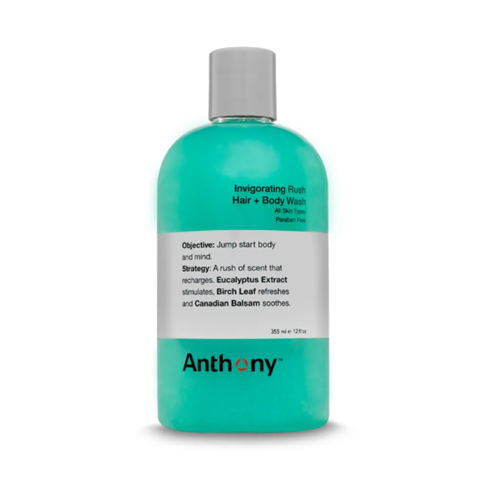 Anthony Invigorating Rush Hair   Body Wash