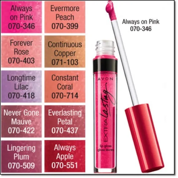 Avon Extra Lasting Lip Gloss | Always on Pink