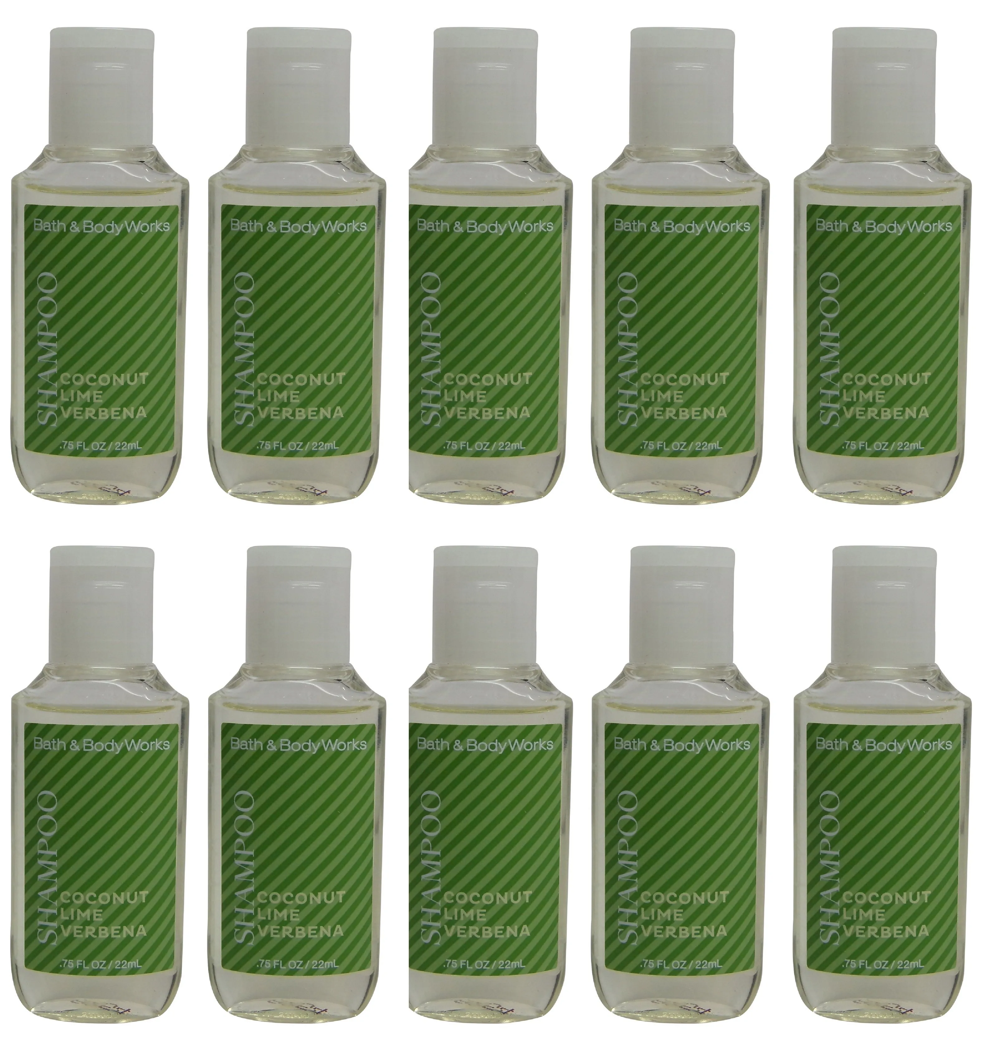 Bath and Body Works Coconut Lime Verbena Shampoo Lot of 10. Total of 7.5oz