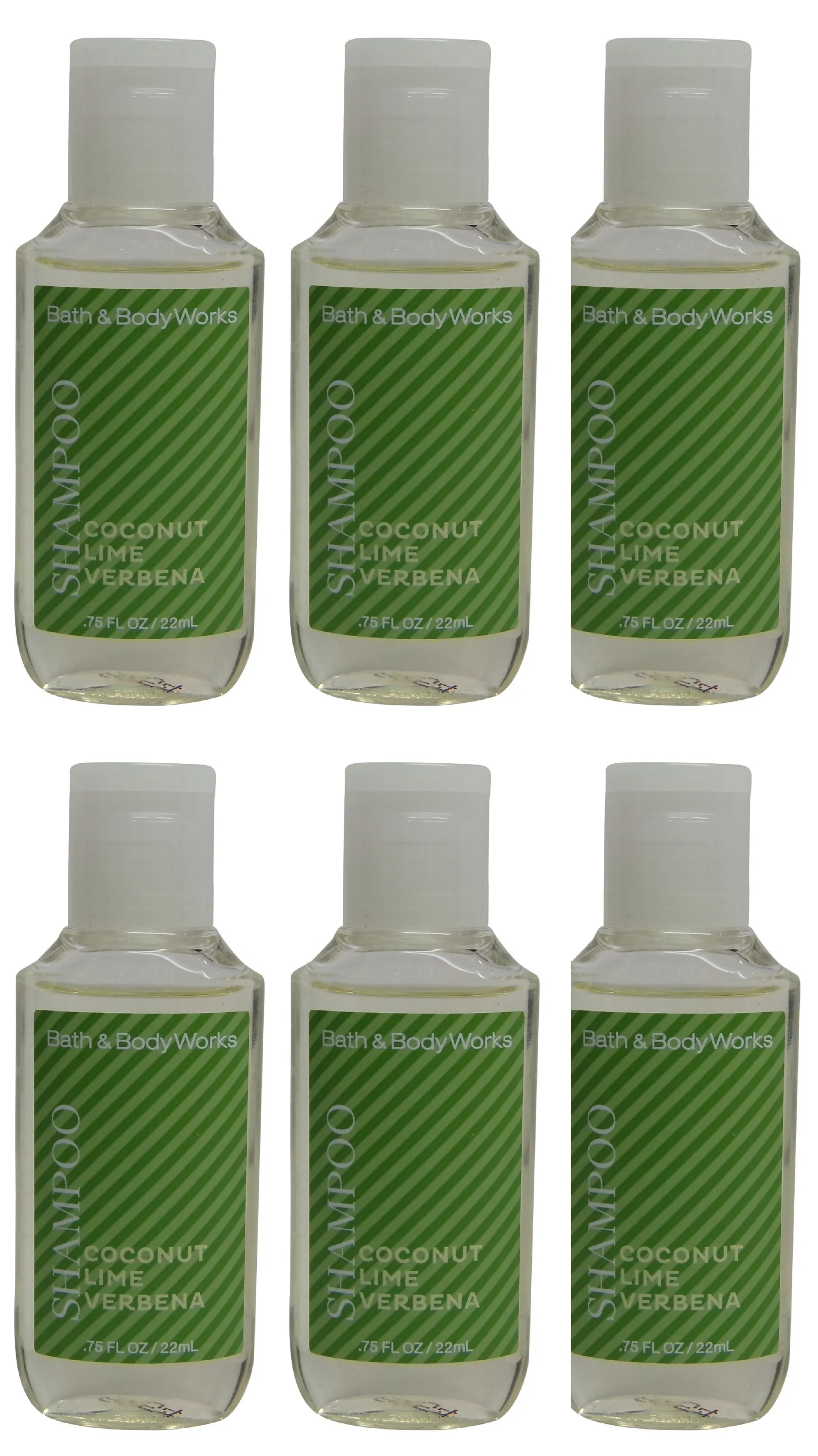 Bath and Body Works Coconut Lime Verbena Shampoo Lot of 6. Total of 4.5oz