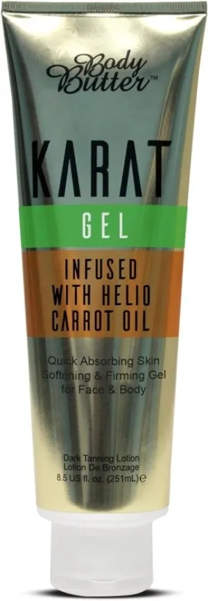 Body Butter Karat Gel Accelerator Tanning Lotion - Infused with Helio Carrot Oil (251ml)