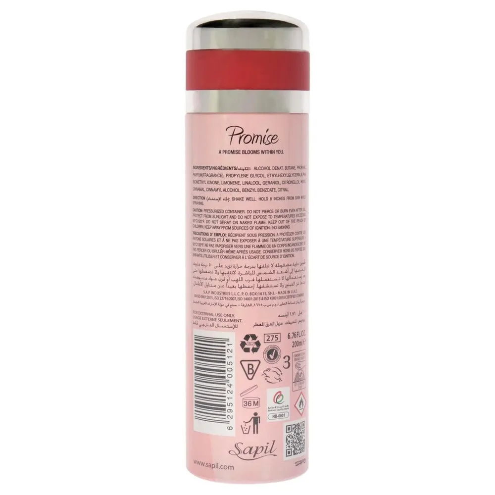 Body Spray Sapil Promise 200ml