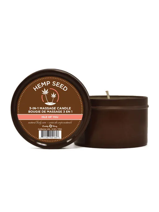 Candle Massage Oil 3 in 1 with Hemp & Soy Earthly Body