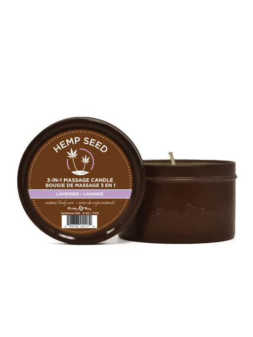 Candle Massage Oil 3 in 1 with Hemp & Soy Earthly Body