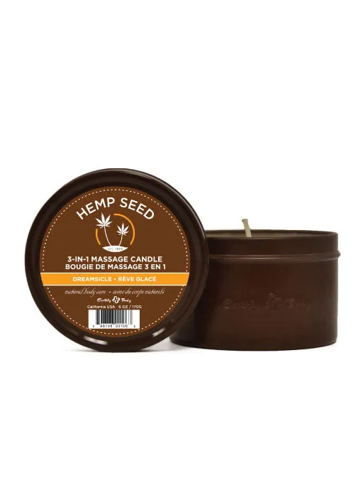 Candle Massage Oil 3 in 1 with Hemp & Soy Earthly Body