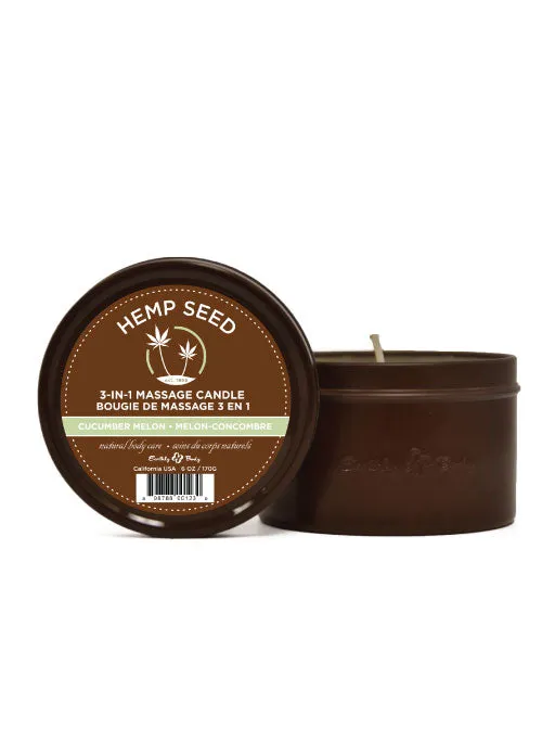 Candle Massage Oil 3 in 1 with Hemp & Soy Earthly Body