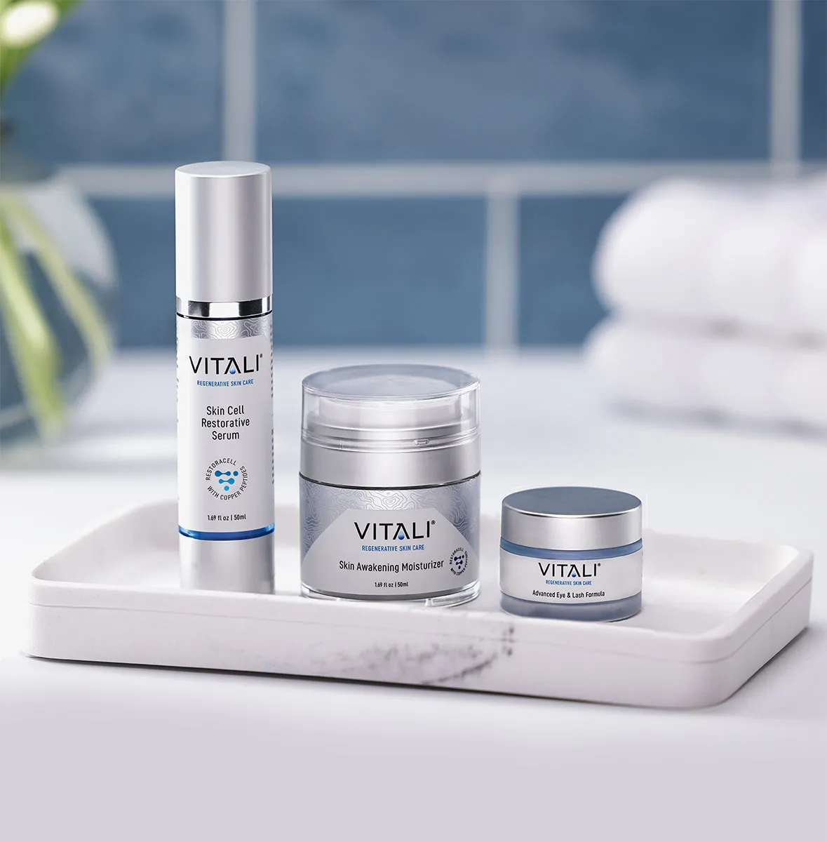 Copper Peptide Collection - 2 % Serum, Moisturizer, Eye & Lash Cream