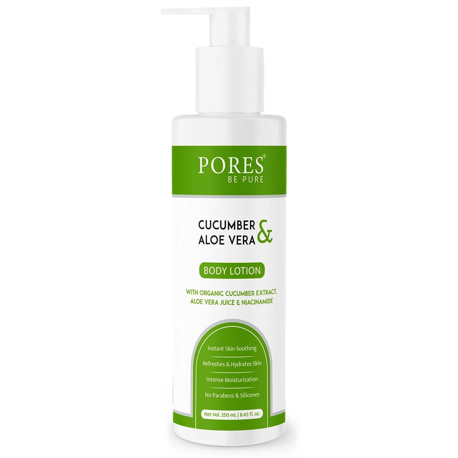 Cucumber & Aloe Vera Body Lotion - With Cucumber, Aloe Vera & Niacinamide - 250 mL