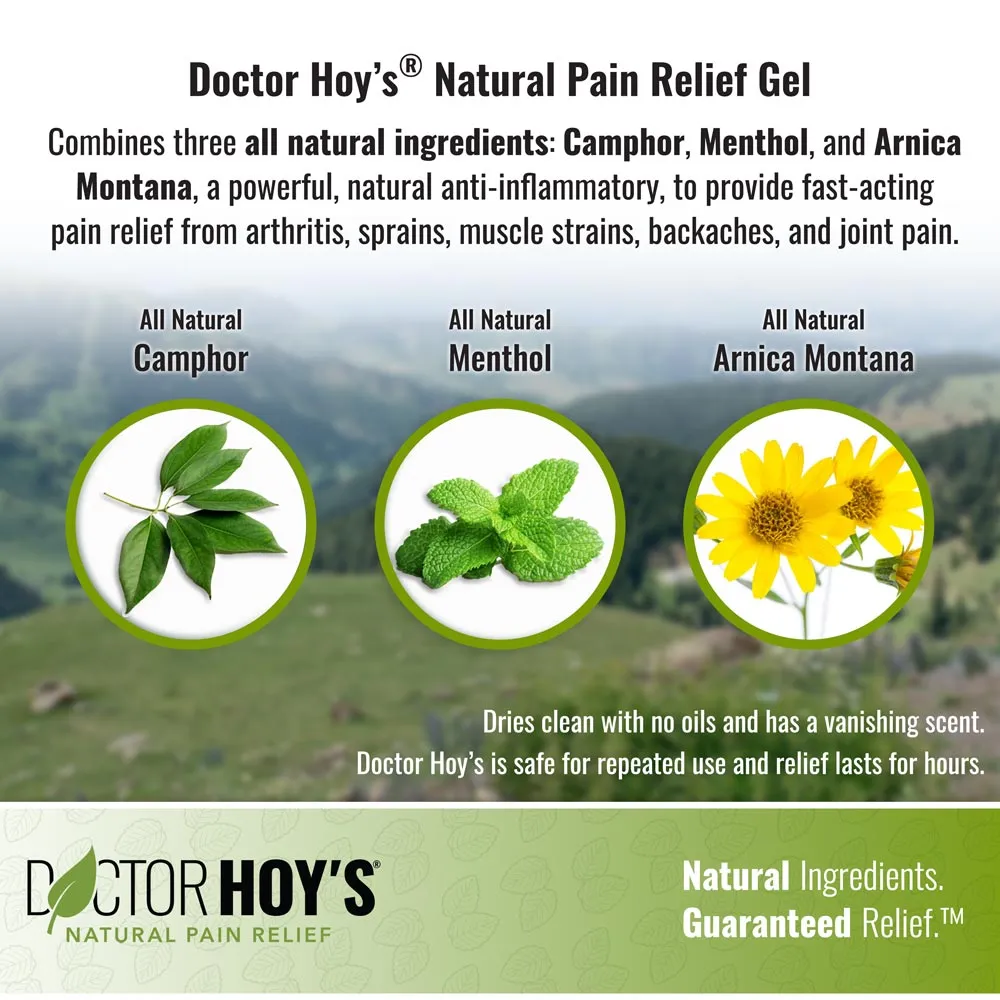 Doctor Hoy's Natural Pain Relief Gel (3 oz.) | Topical Gel to Relieve Pain