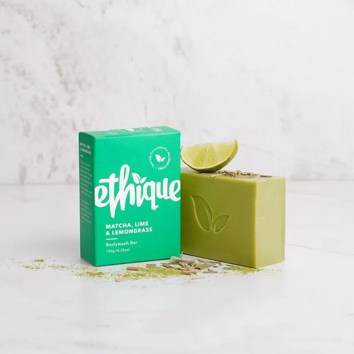 Ethique - Soap Bar Invigorating - Matcha, Lime and Lemongrass (120g)