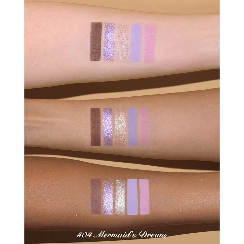 Flower Knows Moonlight Mermaid Five-Color Jewelry Eyeshadow Palette #04