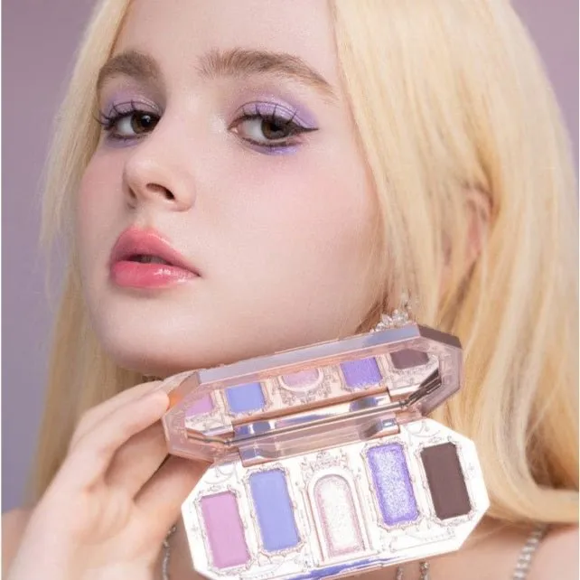 Flower Knows Moonlight Mermaid Five-Color Jewelry Eyeshadow Palette #04