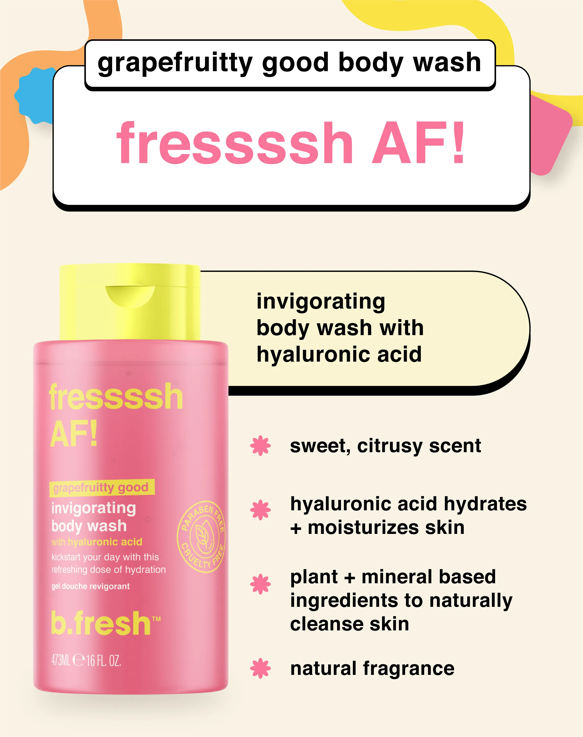 fressssh AF! invigorating body wash