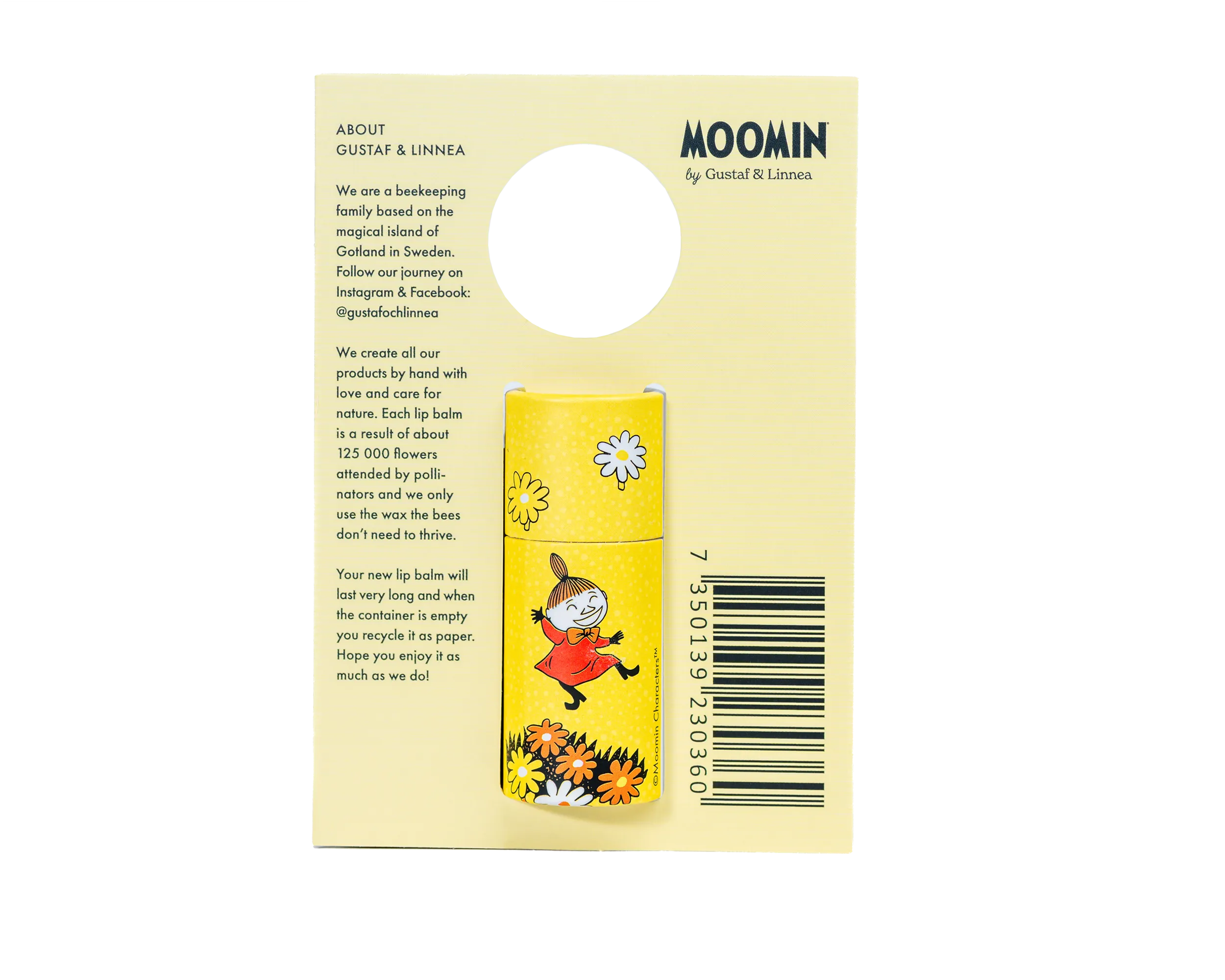 [From Sweden] Moomin by G&L - Lip balm of beeswax with lemon & honey