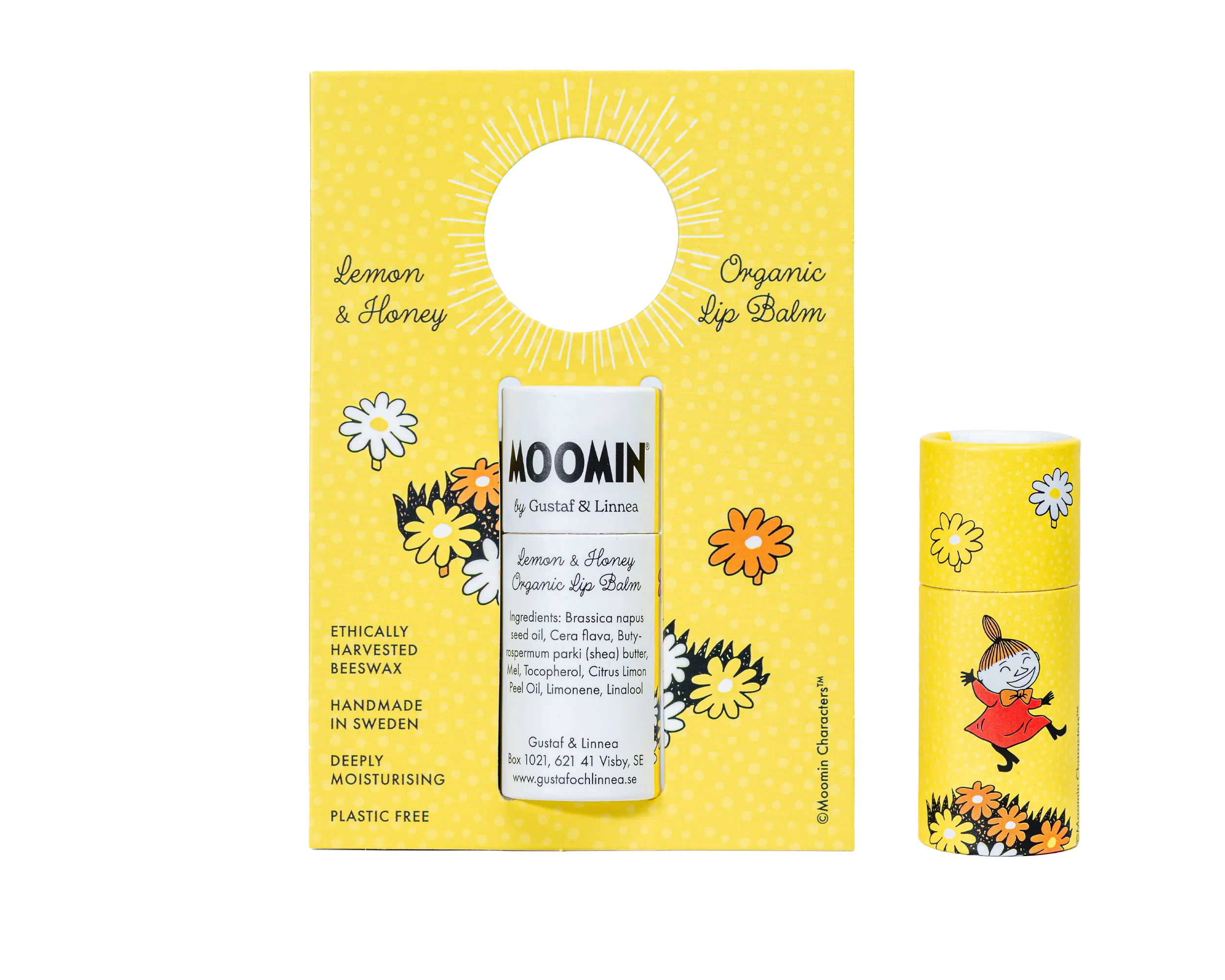 [From Sweden] Moomin by G&L - Lip balm of beeswax with lemon & honey