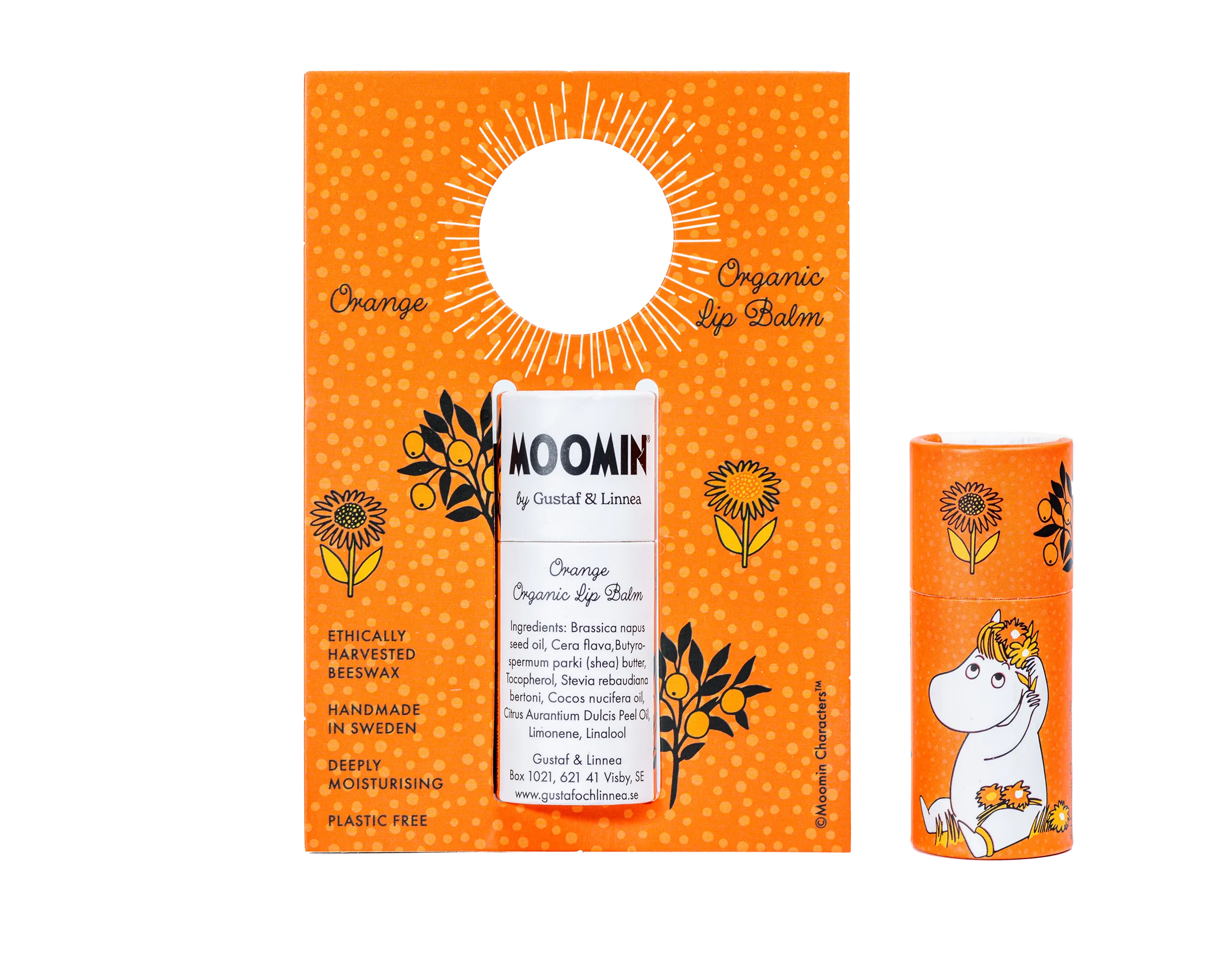 [From Sweden] Moomin by G&L - Lip balm with orange flavor