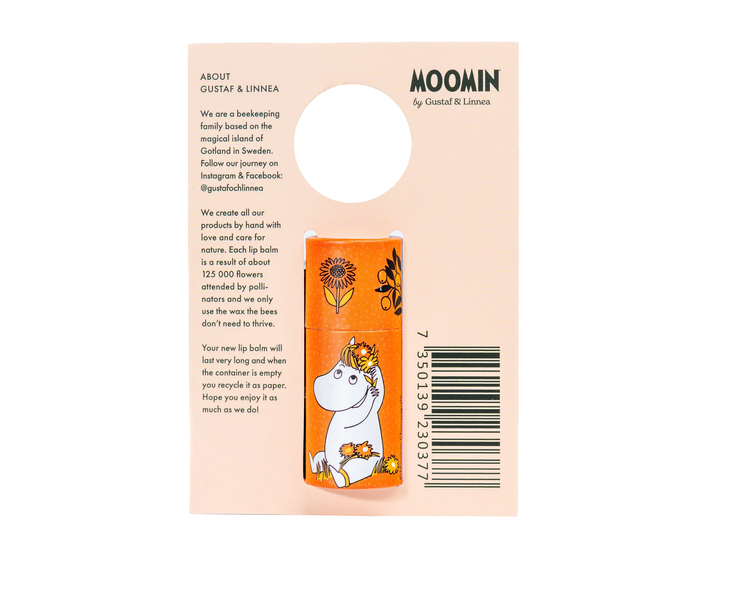 [From Sweden] Moomin by G&L - Lip balm with orange flavor