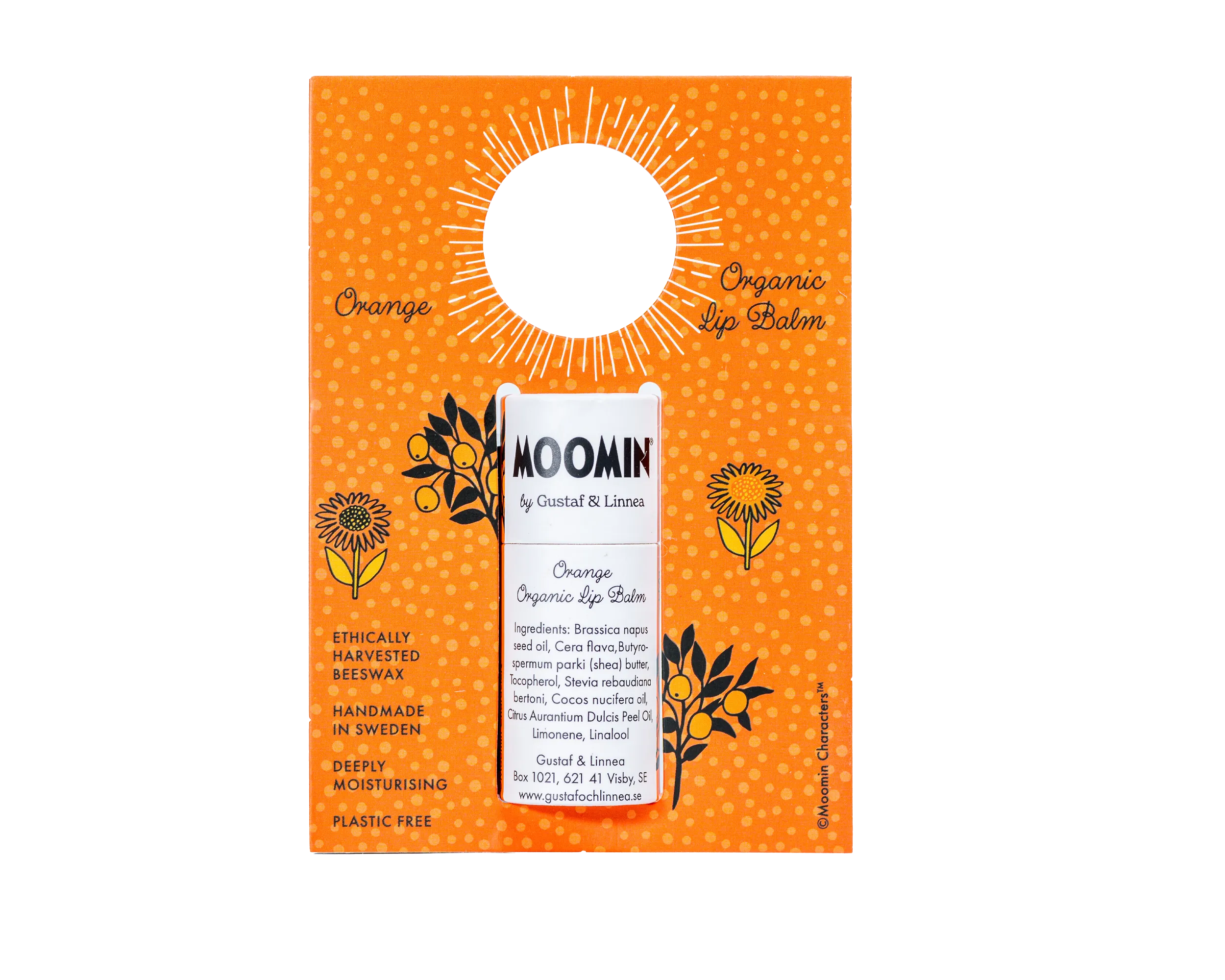 [From Sweden] Moomin by G&L - Lip balm with orange flavor