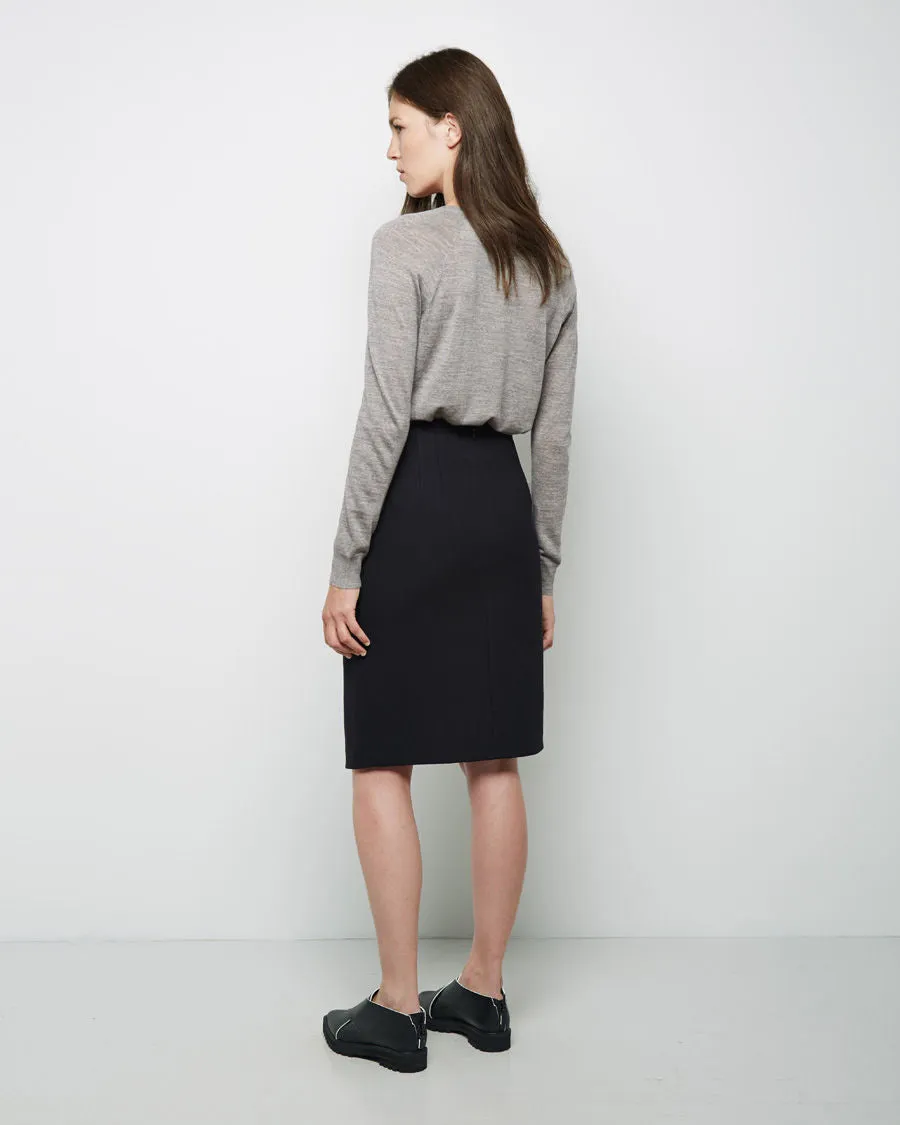 Front Slit Pencil Skirt