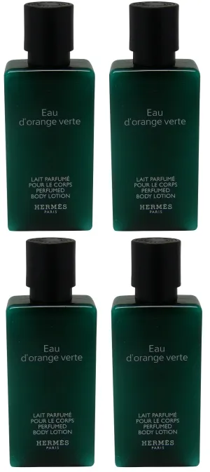 Hermes Eau d'Orange Verte 5.4oz (Four 1.35 Ounce Bottles) Body Lotion