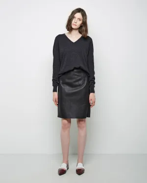 Leather Pencil Skirt