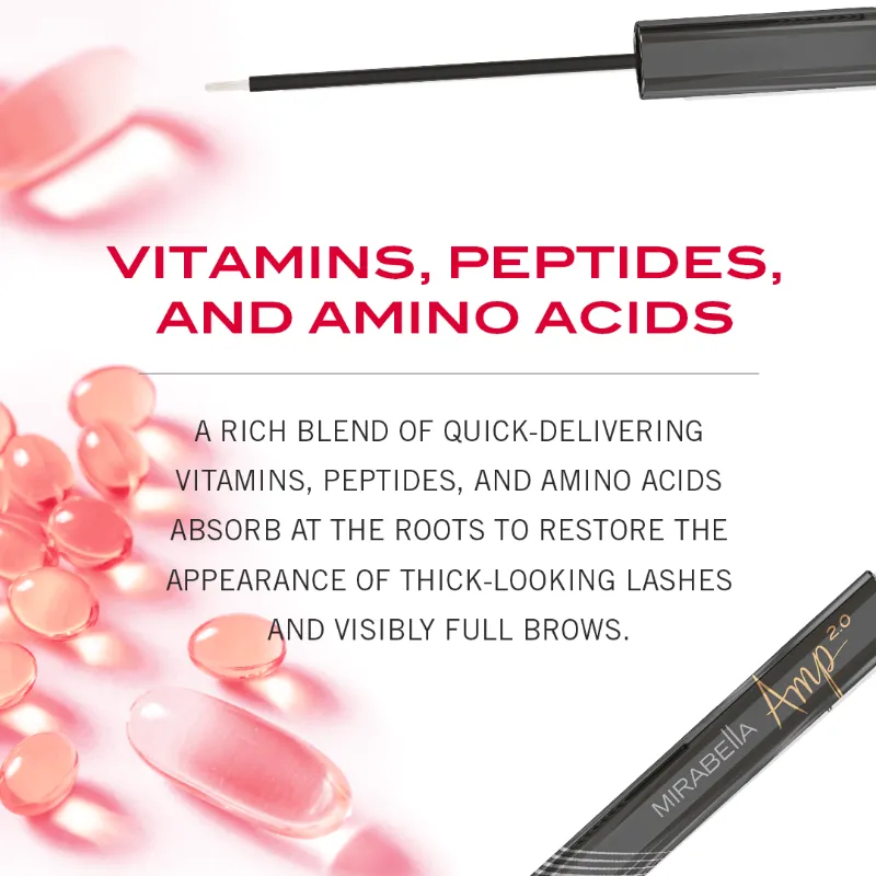 Mirabella AMP 2.0 Lash and Brow Growth Serum, 3 mL