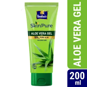 Parachute SkinPure Aloe Vera Gel , 99% Pure Aloe, For Soft, Moisturized & Hydrated Skin, Heals, Repairs, Protects Skin, 8h moisturization, Soothes Sunburn, All Skin Types (200ml)