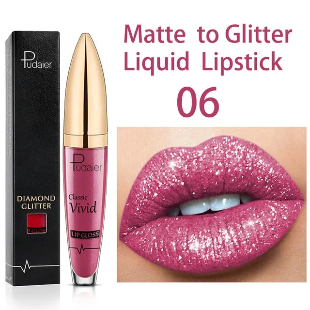 Pudaier Diomond Glitter Liquid Lipstick S4259305