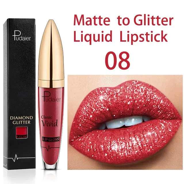 Pudaier Diomond Glitter Liquid Lipstick S4259305