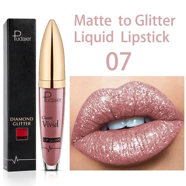 Pudaier Diomond Glitter Liquid Lipstick S4259305