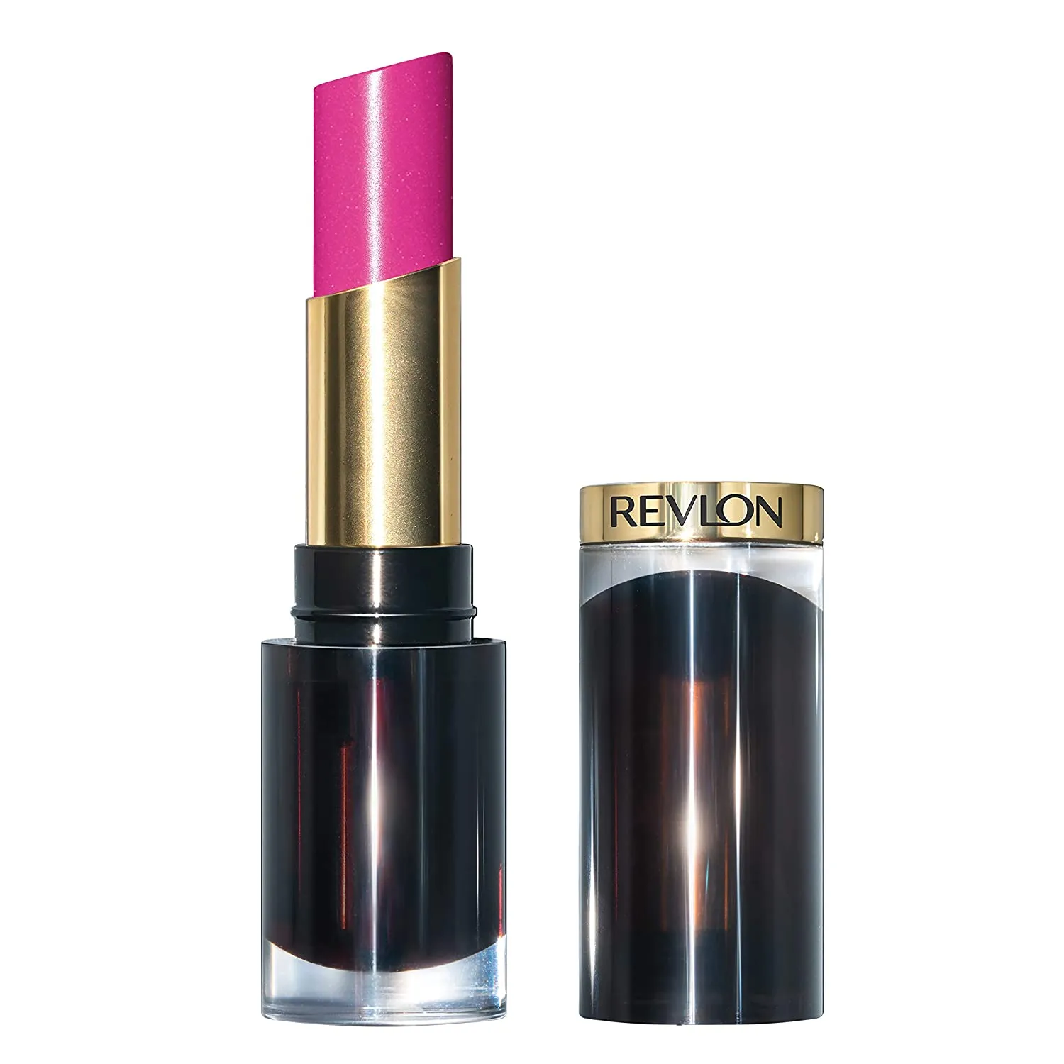 REVLON - Super Lustrous Glass Shine Lipstick Fuchsia Gleam 022 - 0.11 oz (3.1 g)