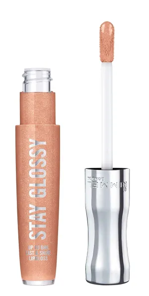 RIMMEL - Stay Glossy Lip Gloss Honey Honey 710 - 0.18 fl oz (5.5 ml)